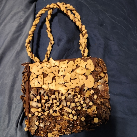 Vintage wood clutch - Picture 4 of 5